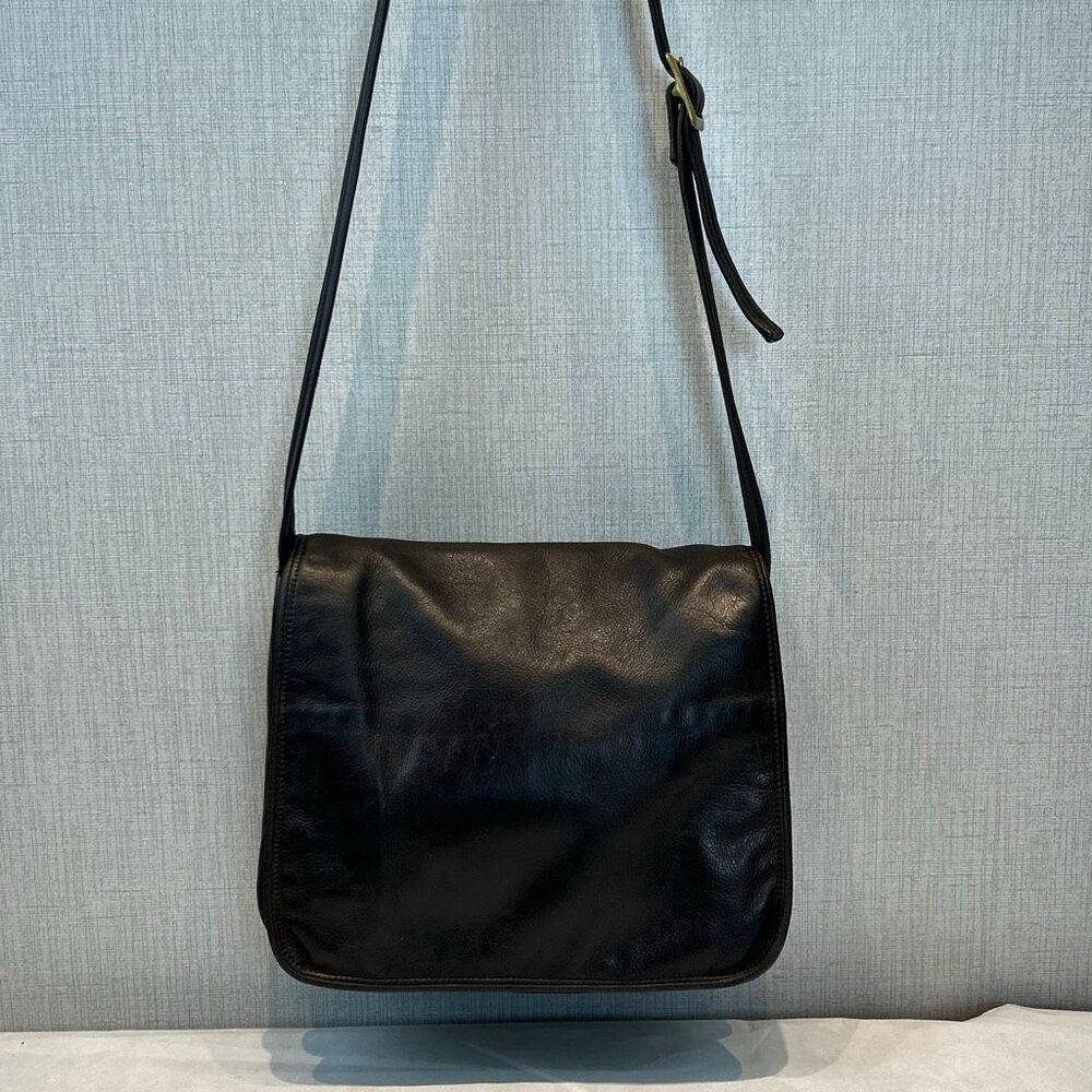 Sven Brown Leather Messenger Bag Crossbody Shoulder Purse USA Made Handbags